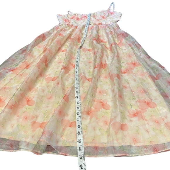 Floral Print Strapless Corset Midi Dress - Picture 6 of 13